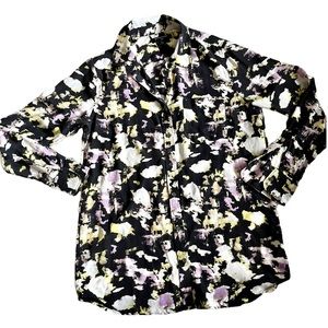 BANANA REPUBLIC 100% silk button down shirt